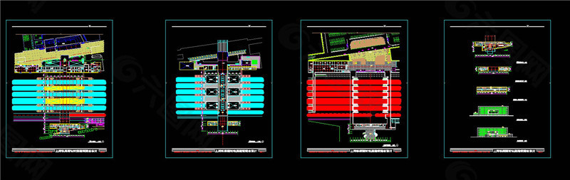 上海火车站规划cad图纸
