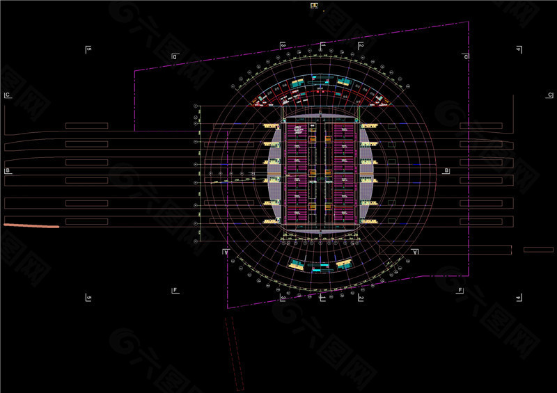 火车站南站cad设计图纸