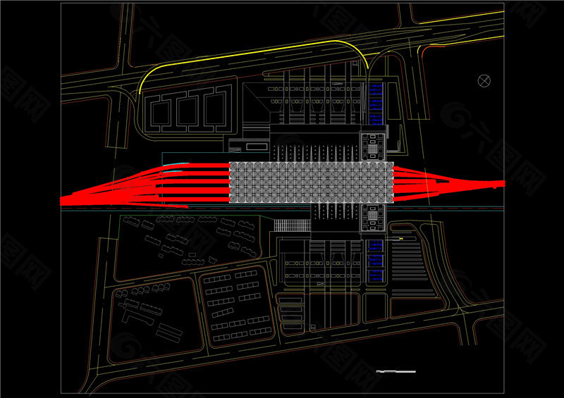 上海火车站南站规划设计cad图纸