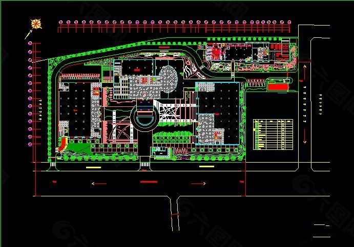 新建厂区植栽配置图