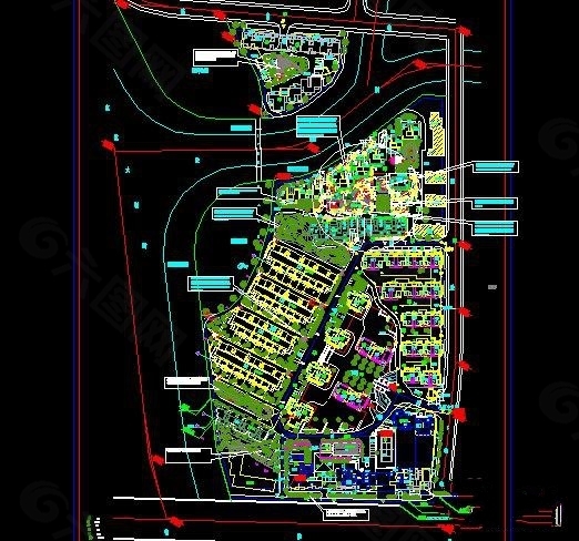 小区绿化施工图