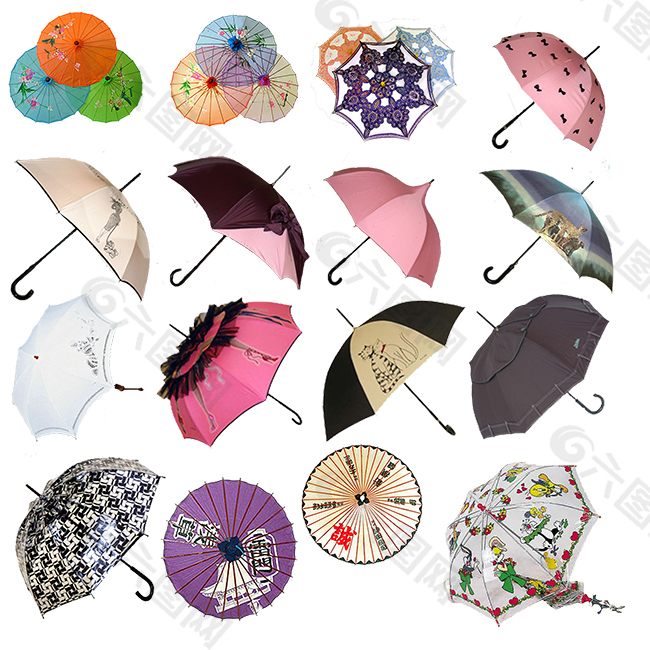 各式雨伞