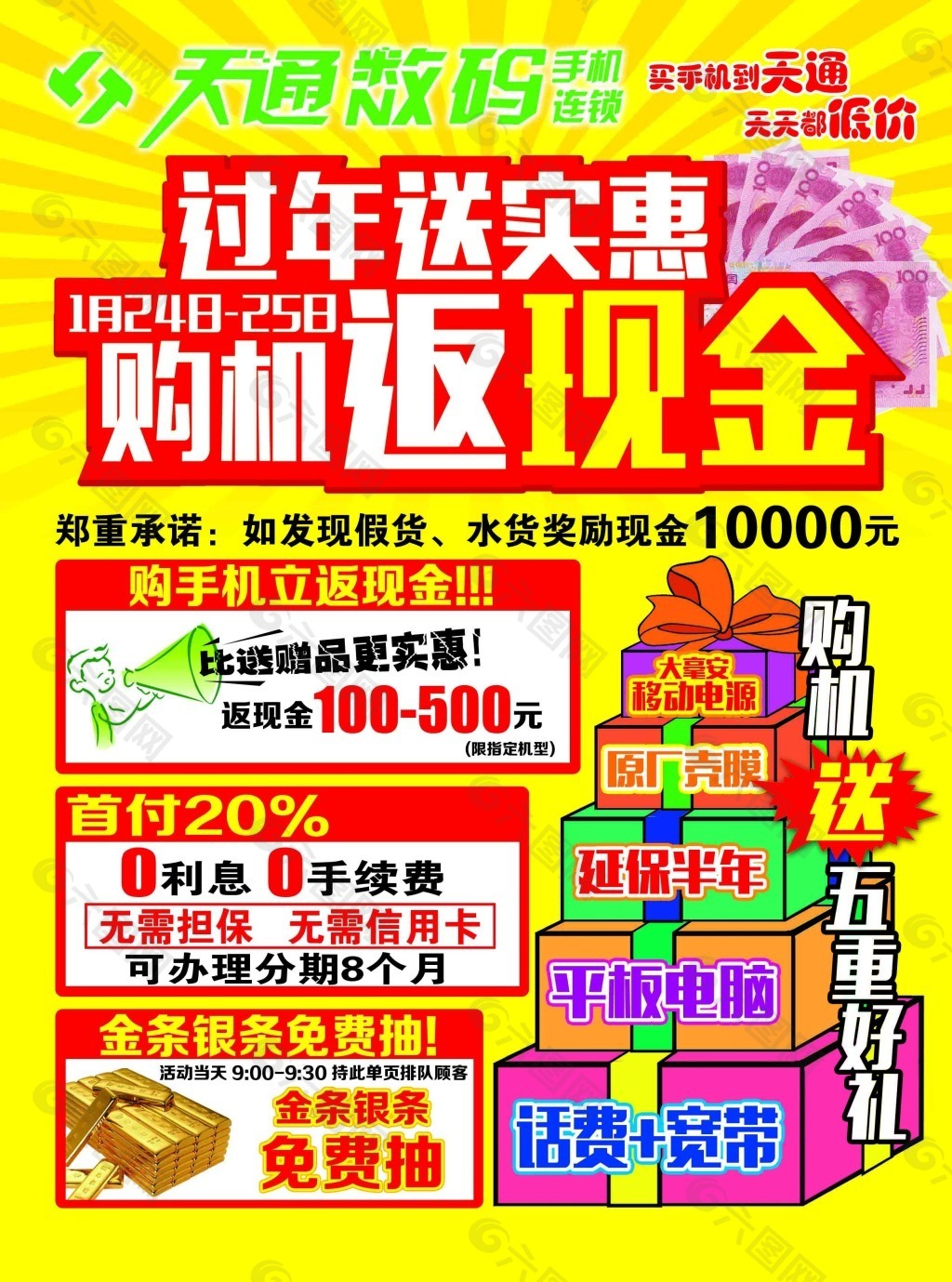 过年返现金