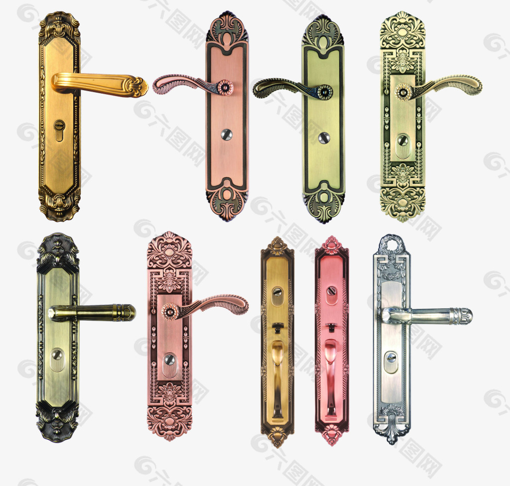 仿铜门锁具