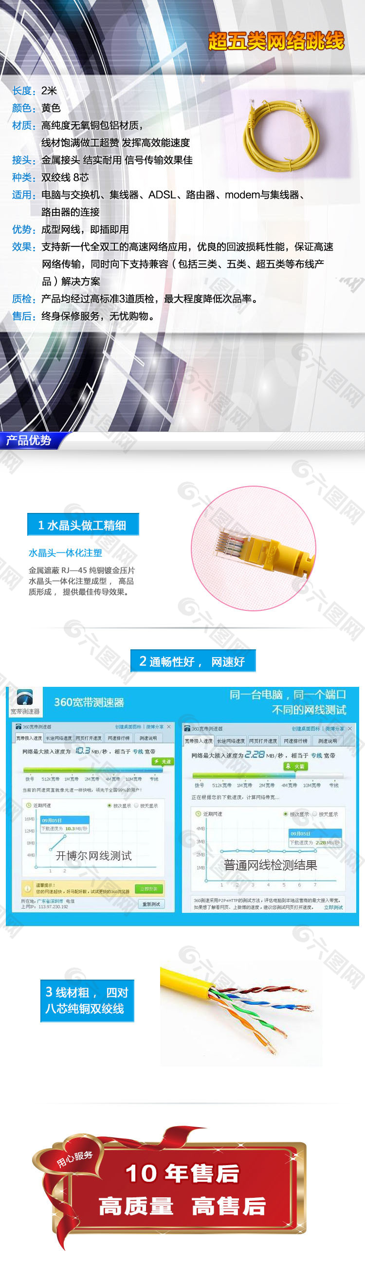 淘宝网络跳线详细页