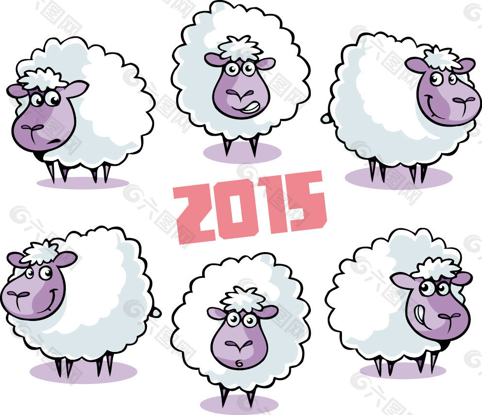 2015年 可爱绵羊