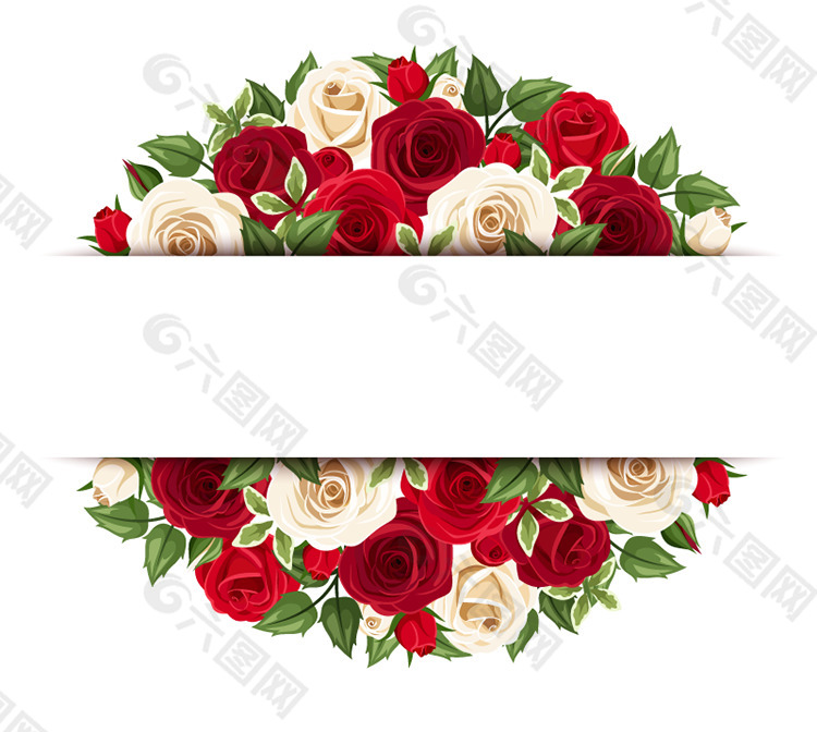 玫瑰花图案背景矢量素材背景素材免费下载 图片编号 六图网