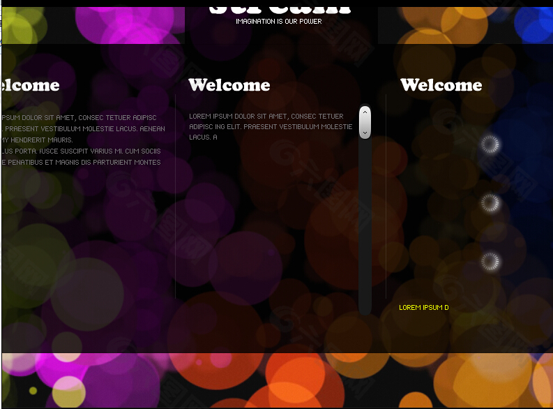 首页 网页模版 网页界面设计 梦幻 背景网页flash网站模板 当前位置