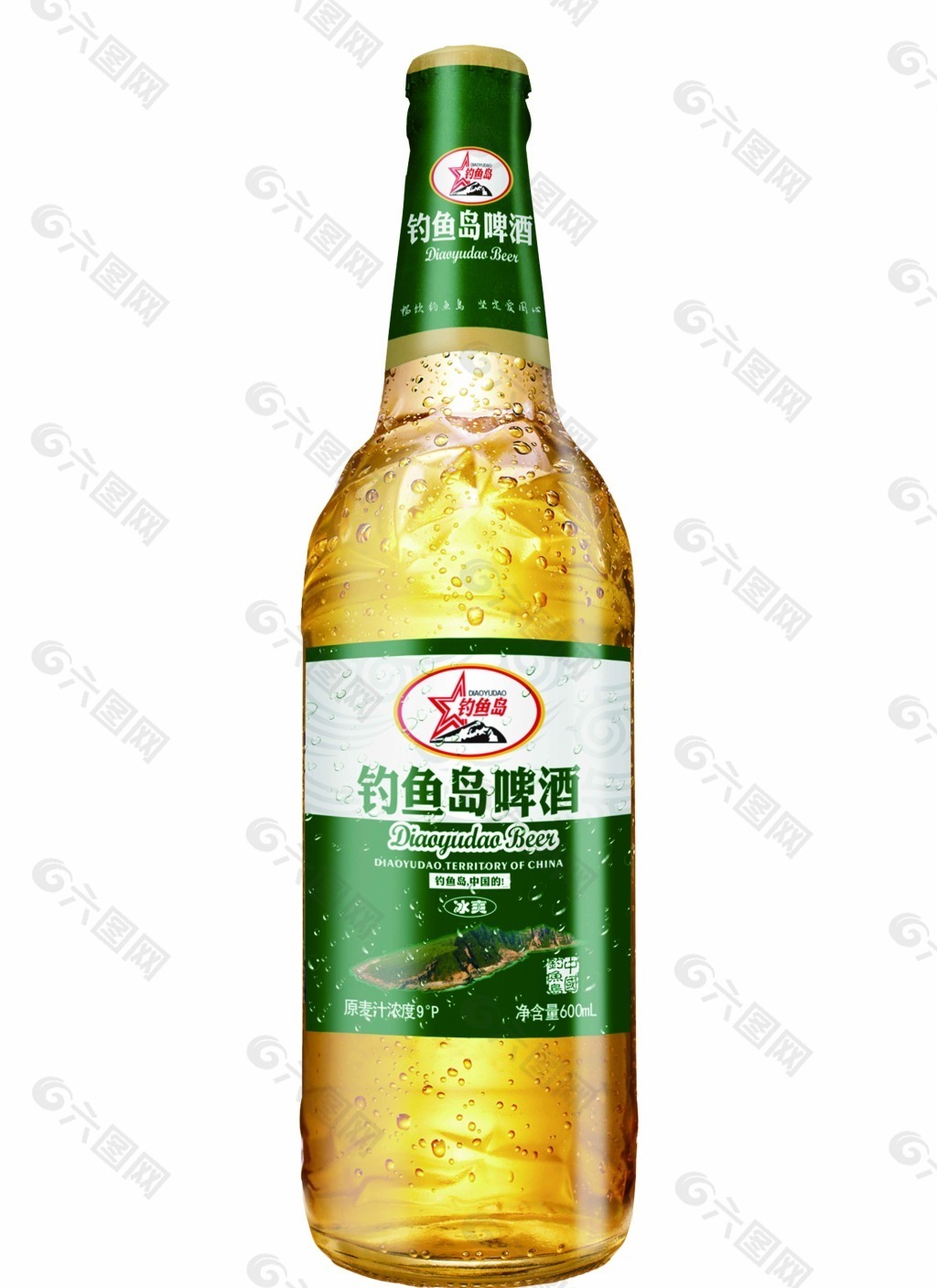 钓鱼岛啤酒9度600ml