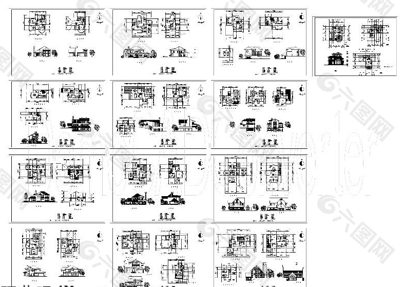 住宅户型cad图纸