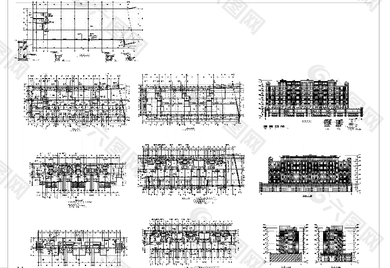 住宅楼cad图纸