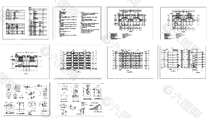 住宅楼建施图纸