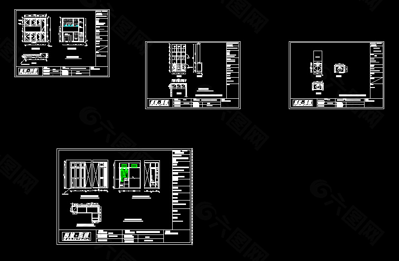 金德园整体衣柜cad设计方案下载