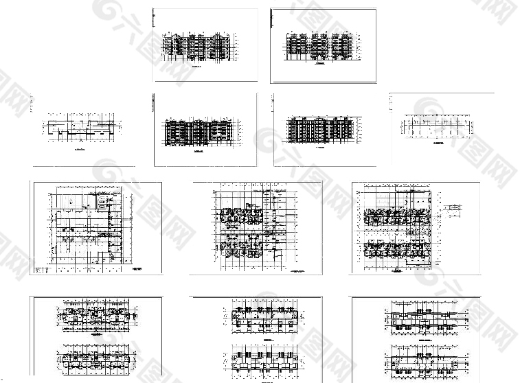 多层住宅楼cad图纸