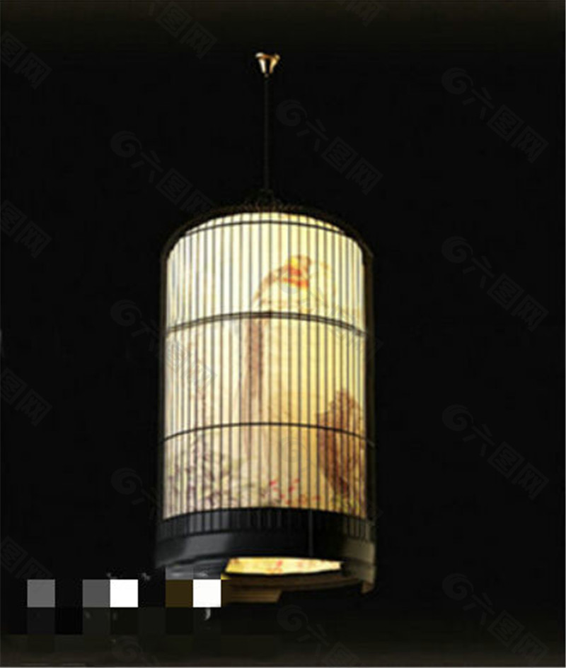 中式古典吊灯3D模型素材