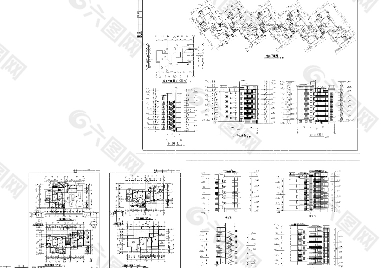 住宅楼cad图纸