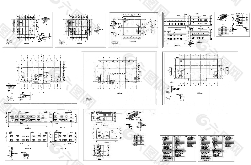 宿舍建筑cad图纸