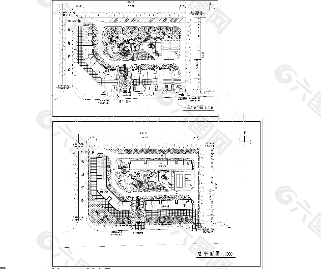 小区总体规划cad图纸