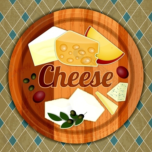 奶酪食物矢量图