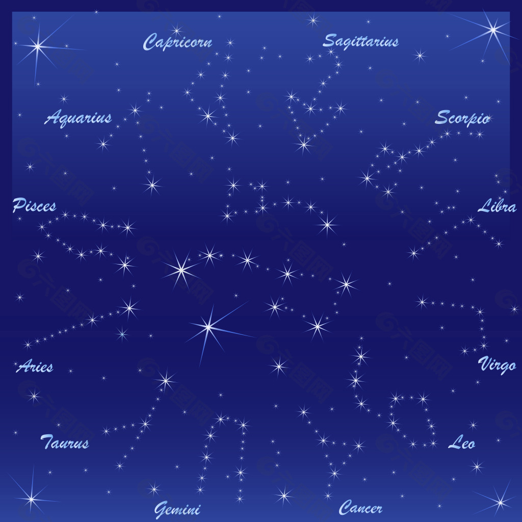十二星座天秤座璀璨夢幻星空 唯美 璀璨 星空背景圖片免費下載