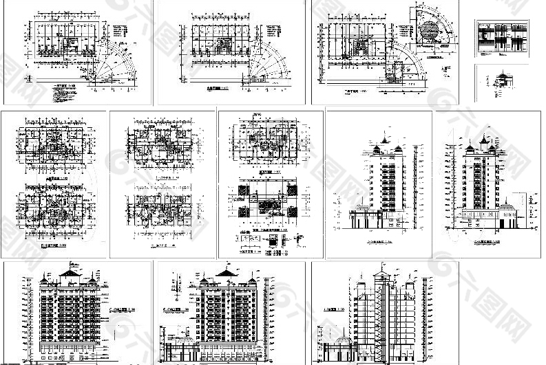 住宅建筑施工图纸