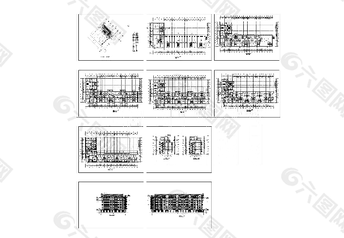 多层小区CAD图纸