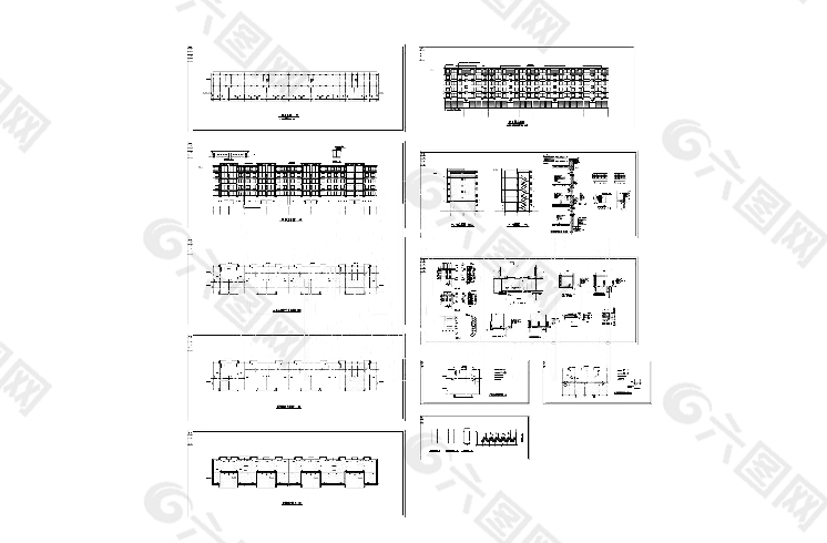 小区住宅楼施工cad