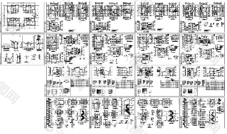 样板楼cad图纸