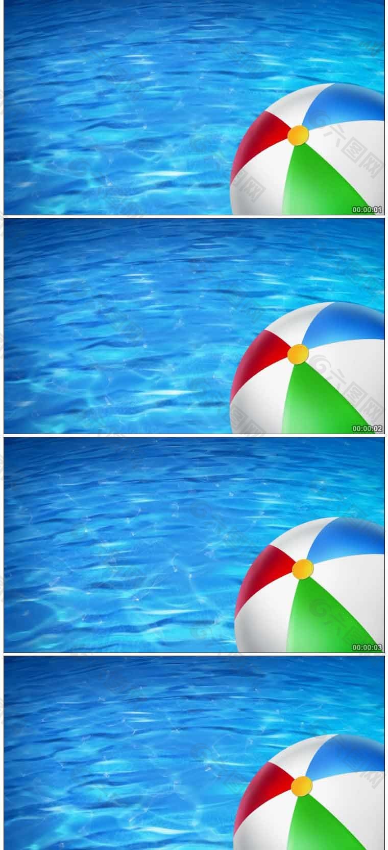 游泳池高清动态视频素材