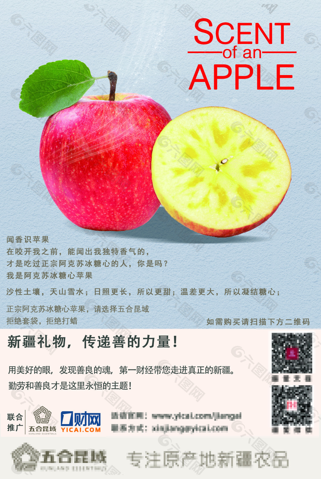 阿克苏苹果宣传图片