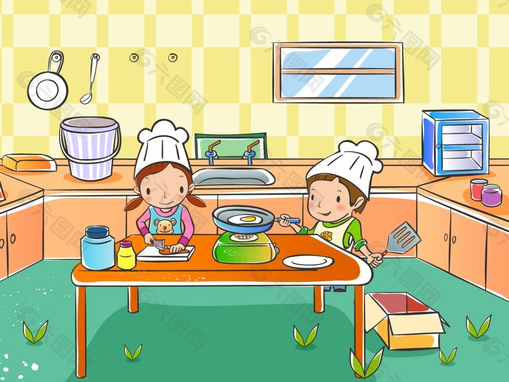 厨房插画
