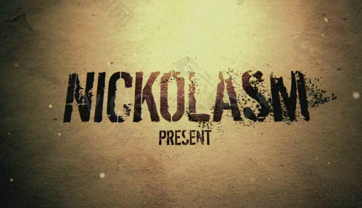 幽灵粒子ae文字特效片头模板