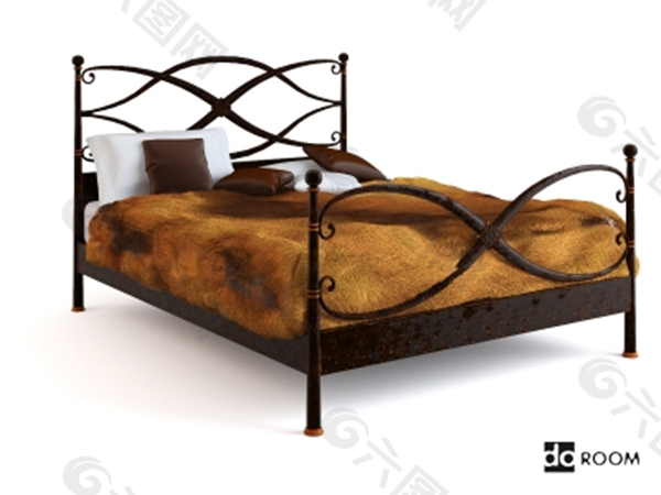 古典床架3Ｄ模型素材