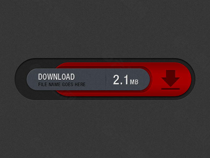 精美质感下载按钮PSD分层素材