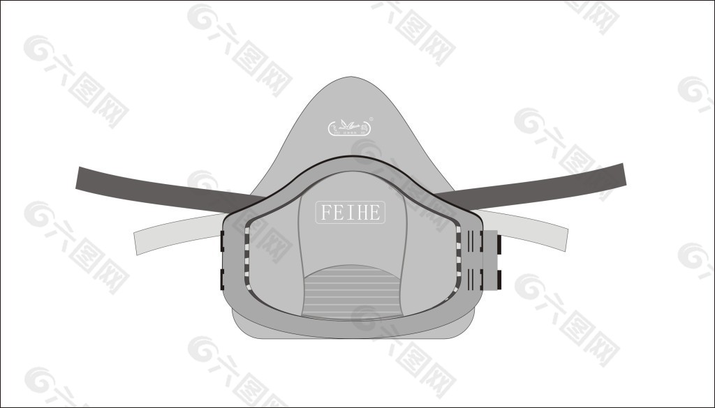 飞鹤防尘防颗粒防毒防PM2.5口罩设计