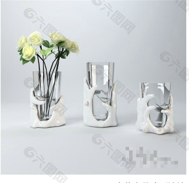 花瓶装饰3Ｄ模型素材