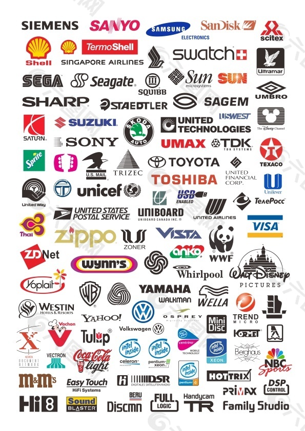 知名企业logo合集004平面广告素材免费下载(图片编号:4941918)