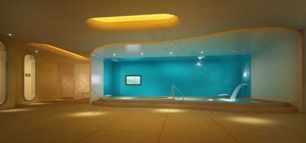 现代浴室三维模