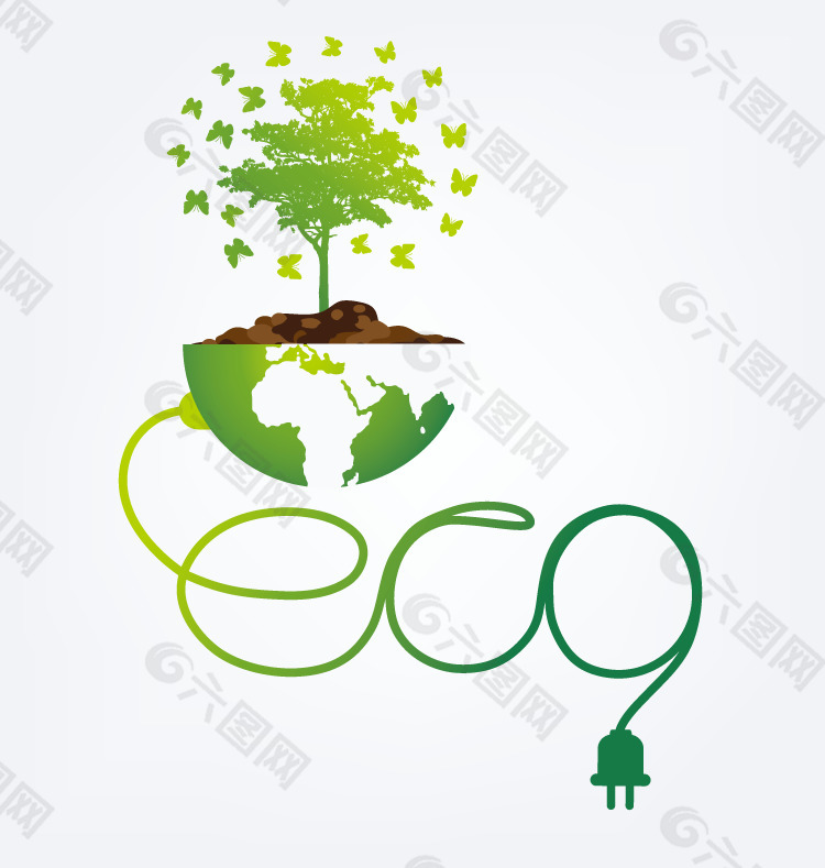 保护地球环境海报设计矢量素材