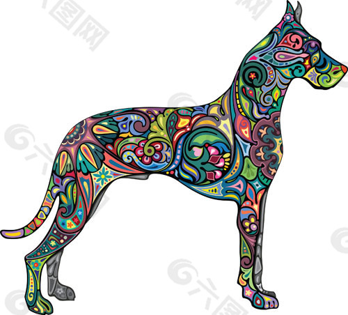 狗动物纹身刺青