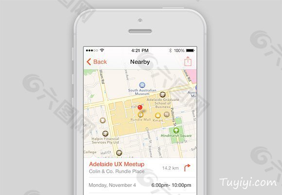 iOS7导航应用设计界面
