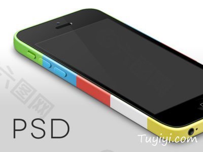 iPhone 5C PSD模型界面