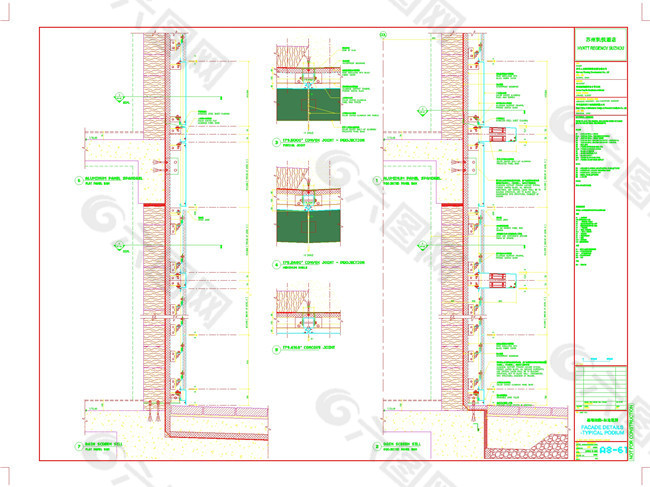 凯悦酒店建筑CAD图纸