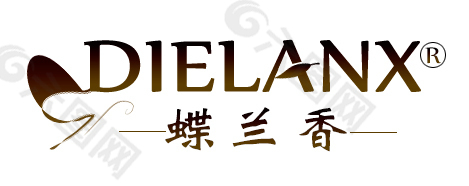 蝶兰香女装原创品牌logo