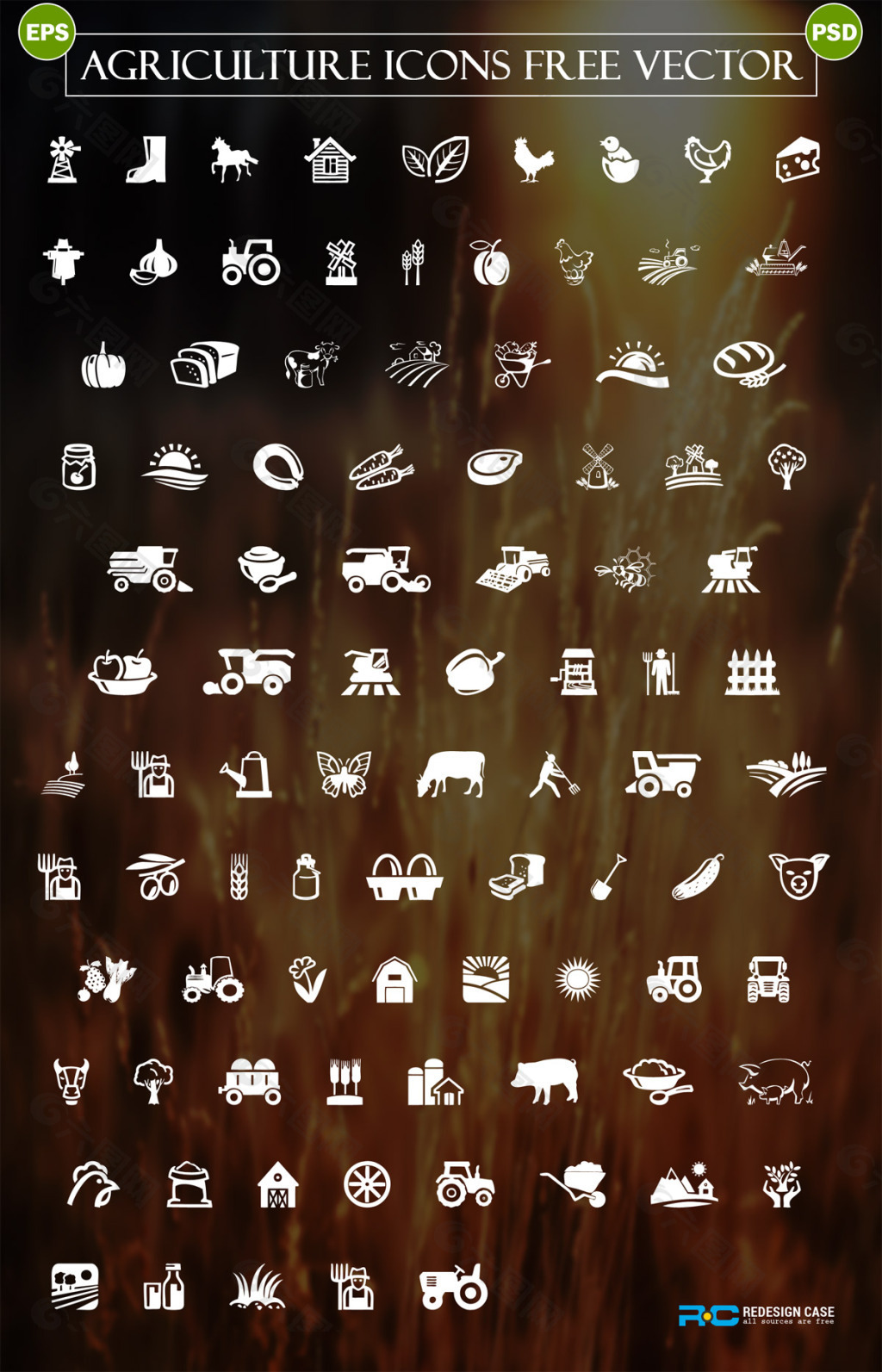 Agriculture icons