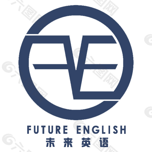 未来英语(FE)logo设计