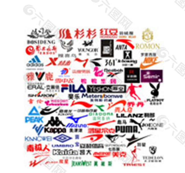 各种体育品牌标志图