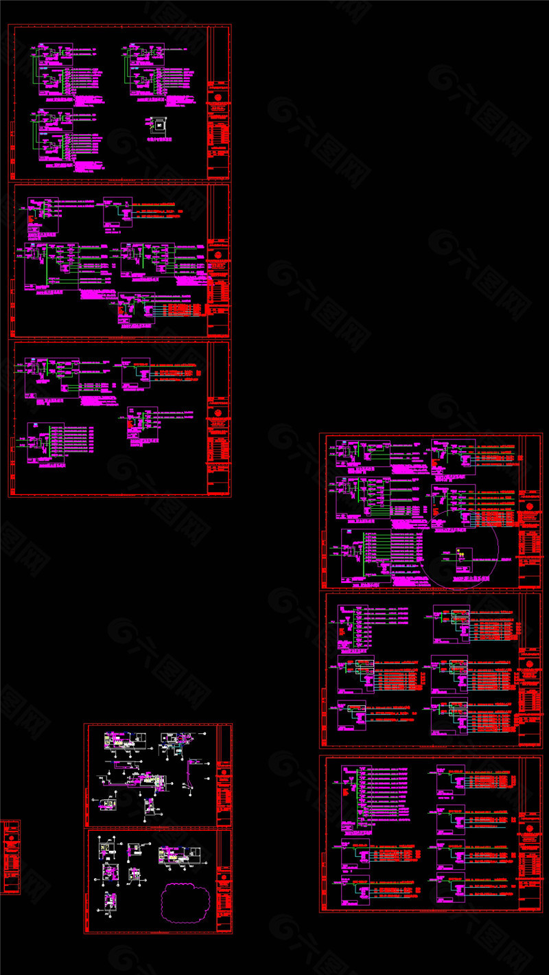电力系统图CAD图纸