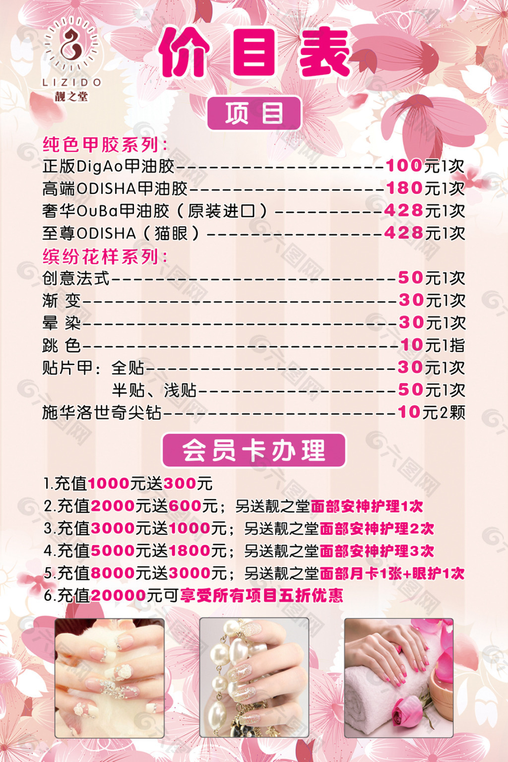 价目表