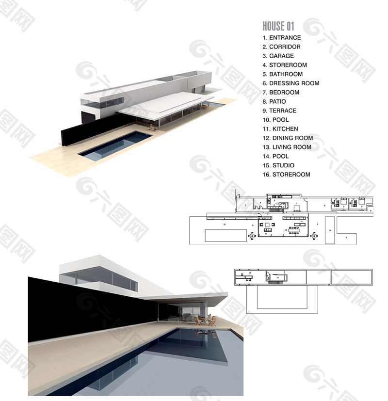 房屋装修3D模型素材